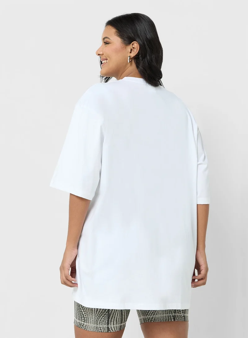 Disney Mickey Plus Size Oversize Graphic T-Shirt